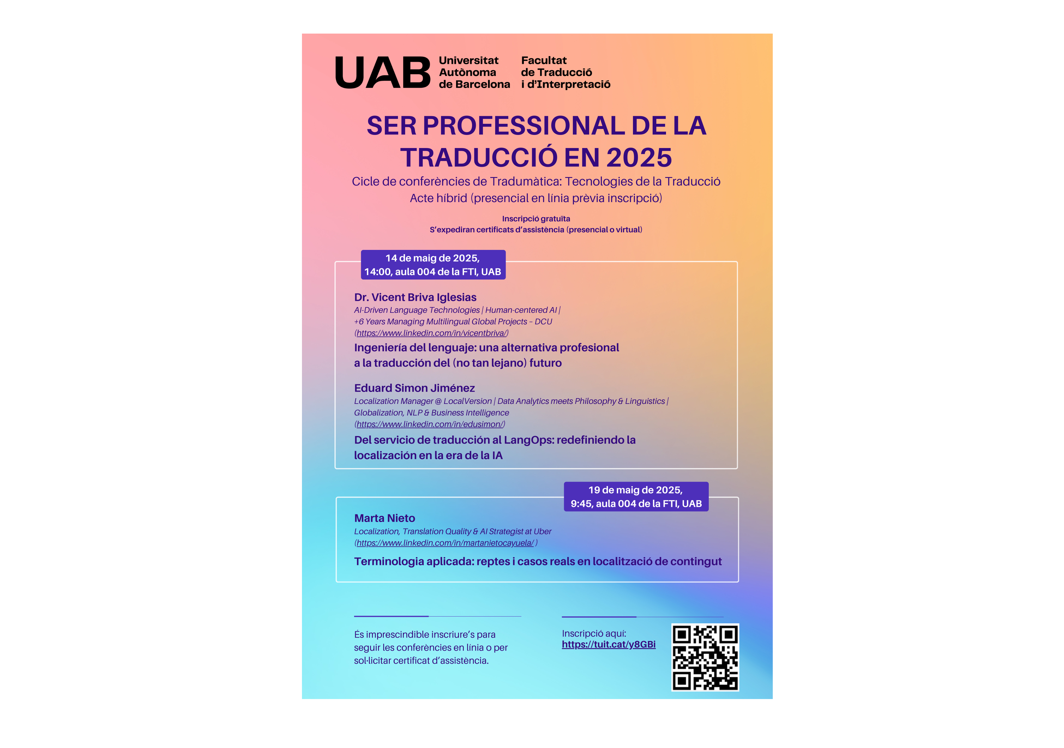 Cicle de conferències MUTTT