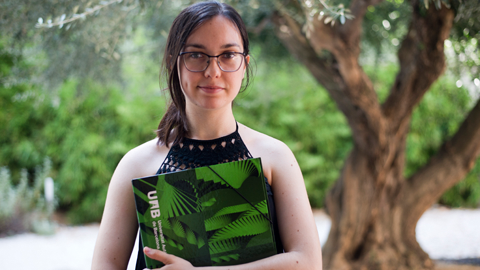 María Lagostena, estudiant amb la nota d'admissió més alta de l'àmbit d'Arts i Humanitats