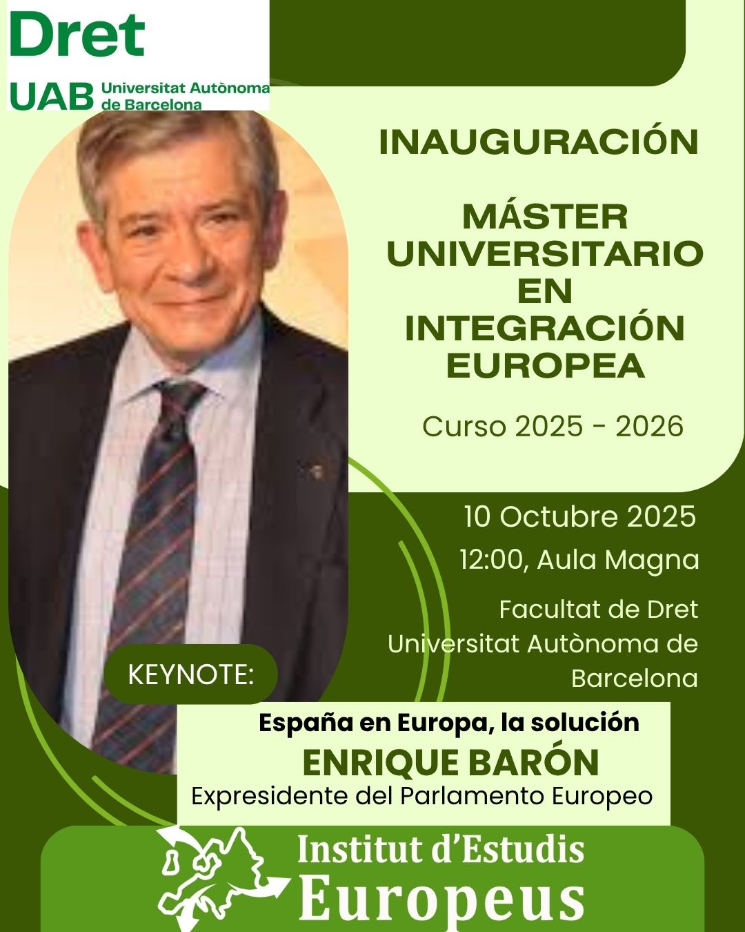 Lliçó inaugural del MU en Integració Europea