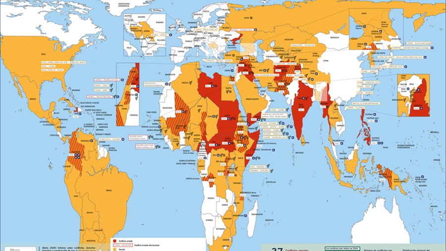 El món va patir 37 contextos de conflicte l'any 2024, la xifra més alta de l'última dècada