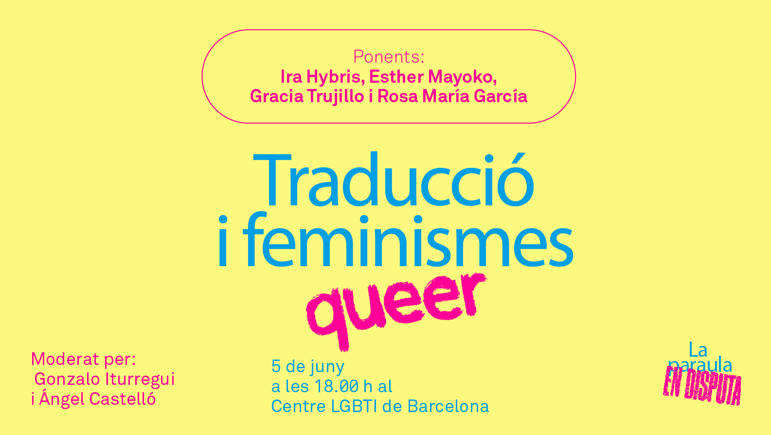 Cartell de la tercera taula rodona de La Paraula En Disputa