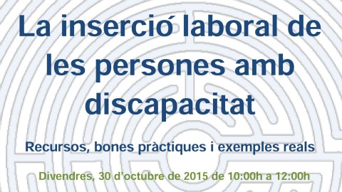 Jornada per a la Inserció laboral de persones amb discapacitat (PIUNE)