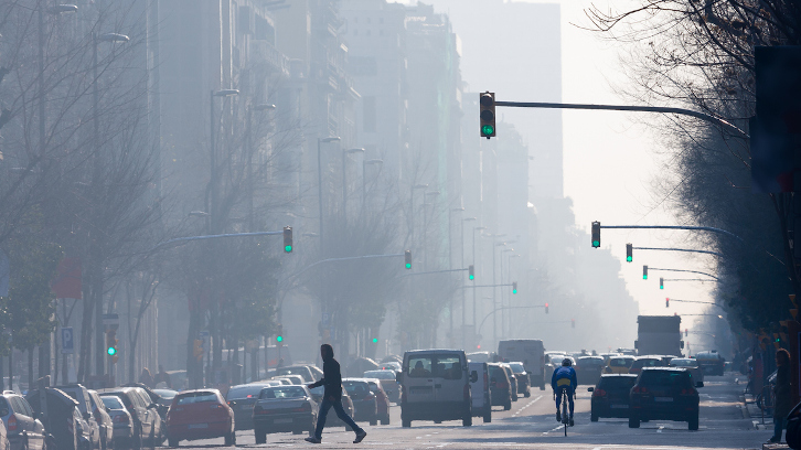 imatge representant de taffic pollution