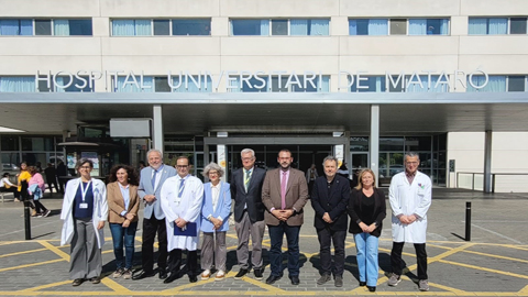 Foto de grup a l'Hospital de Mataró.