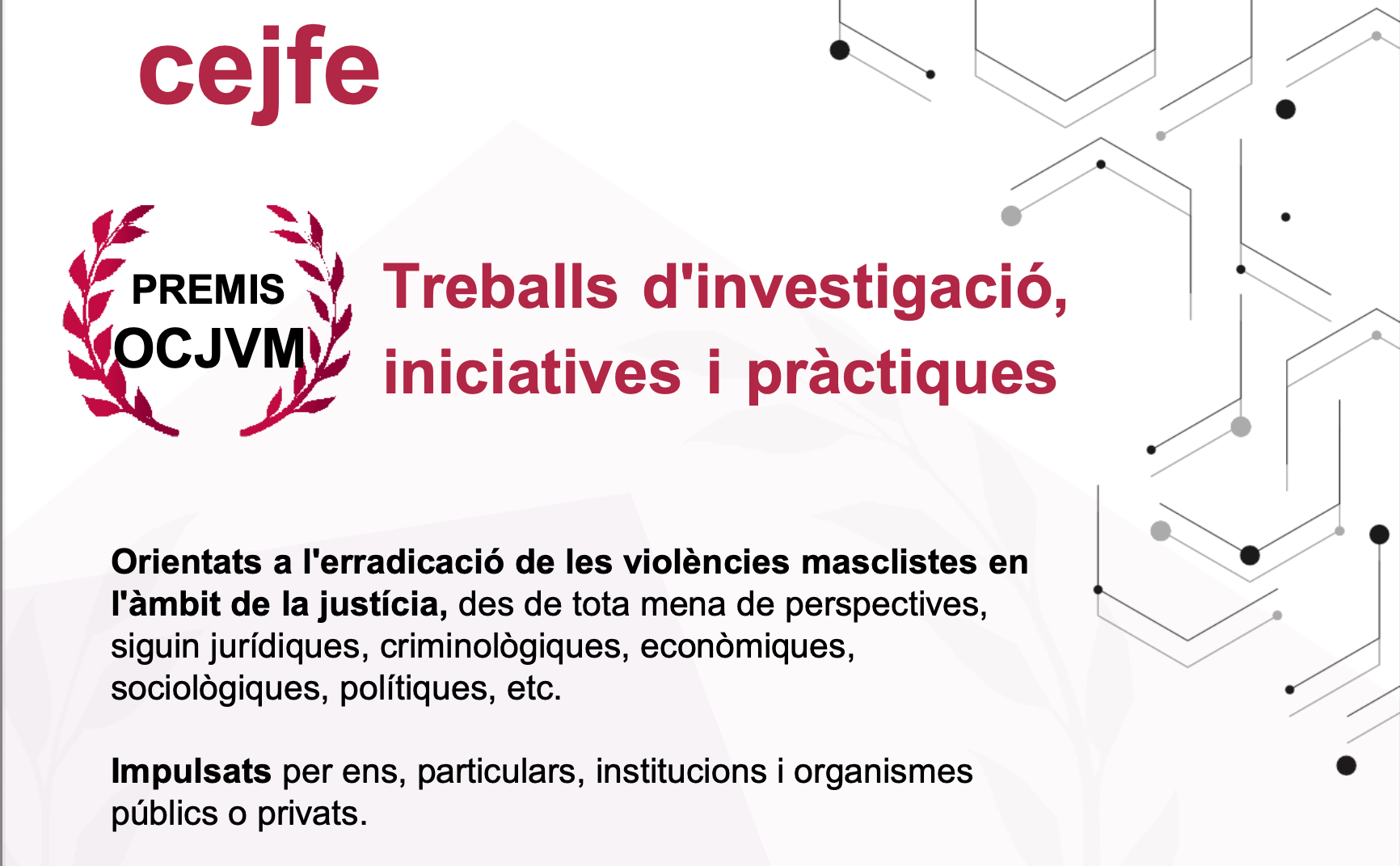 Text del cartell dels premis