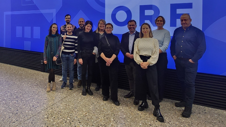 Participants del projecte ENACT a la televisió pública austríaca ORF
