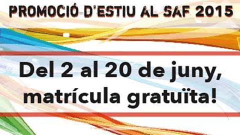 Promoció estiu SAF 2015