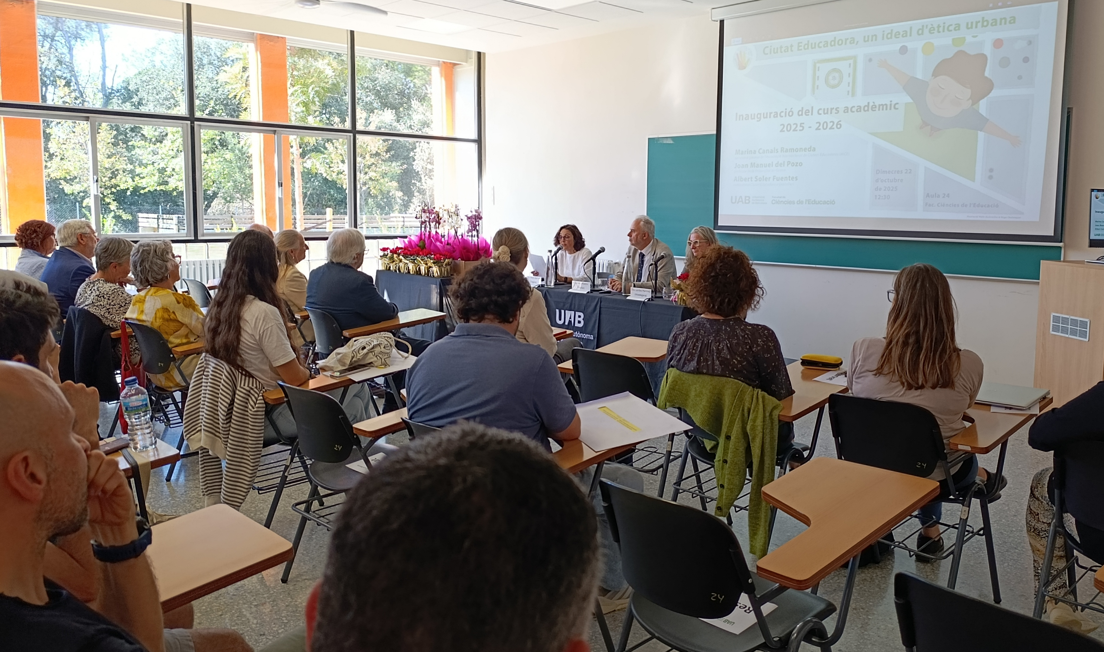 acte inauguració curs acadèmic 2025-2026 de la Facultat de Ciències de l'Educació