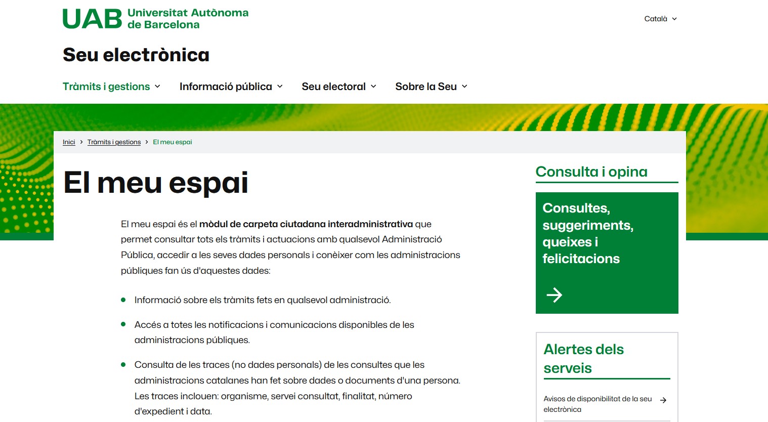 El meu espai - seu electrònica