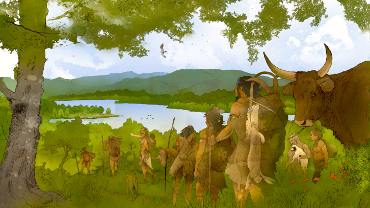 Il·lustració població prehistòrica