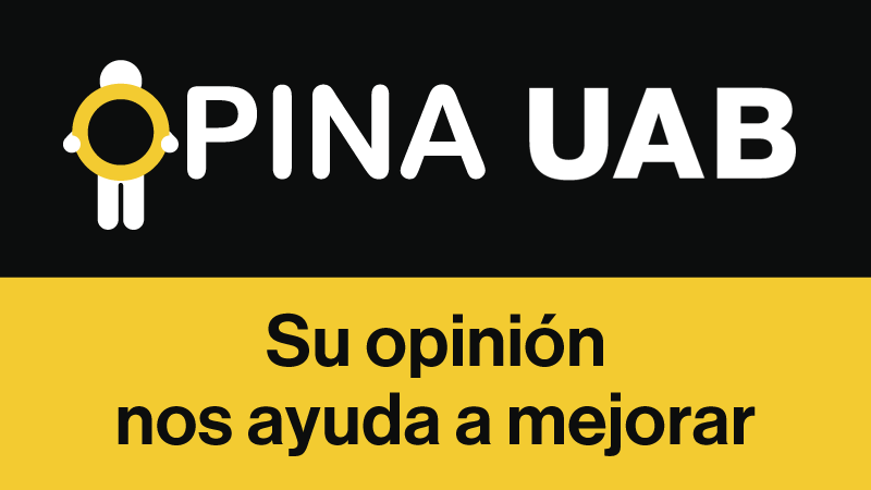 Danos tu opinión en Opina UAB: sugerencias, quejas y felicitaciones