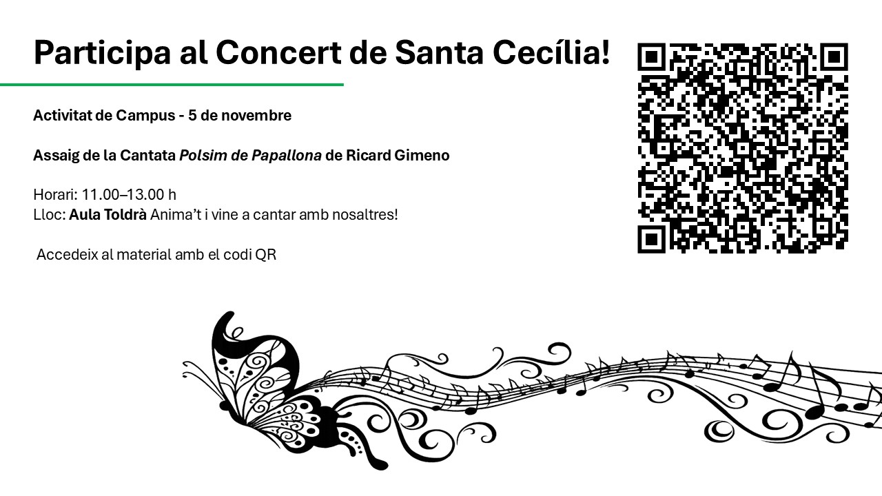 Cartell amb informació i QR
