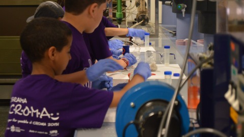 Visita dels infants del CROMA a la UAB 2016