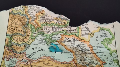 Fragment de mapa trencat