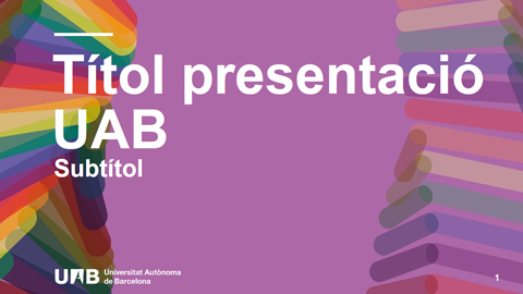 Noves plantilles PowerPoint de la UAB