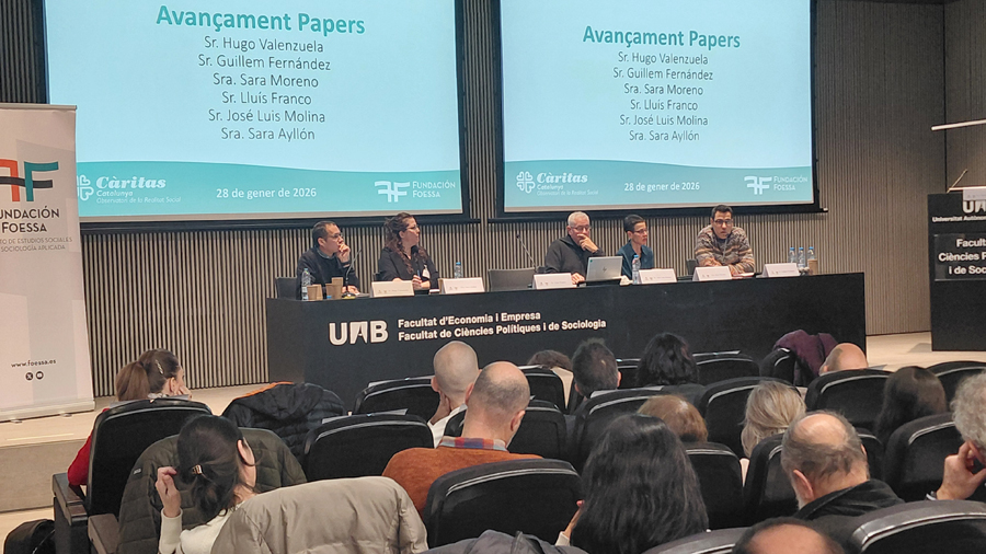 Taula amb ponents a la JornadaFoessa