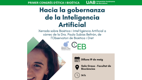 Cartell del primer congrés d'ètica i bioètica