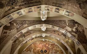 Fotografia dels frescos del monestir de Santa Maria de Sixena