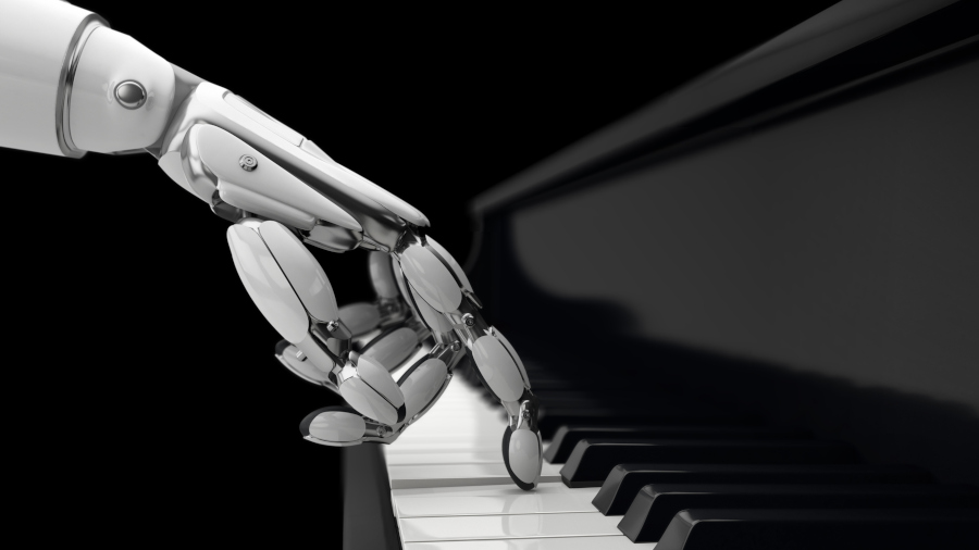 Robot tocant el piano
