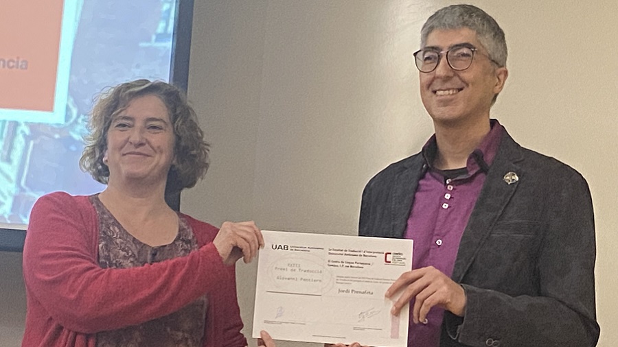 Entrega del premio Giovanni Pontiero