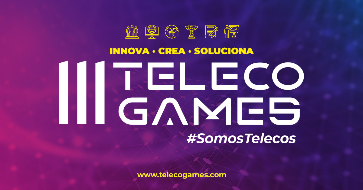 cartell amb lletres telecogames